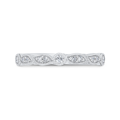 Diamond Wedding Band in 14K White Gold