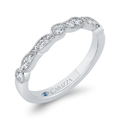 Diamond Wedding Band in 14K White Gold