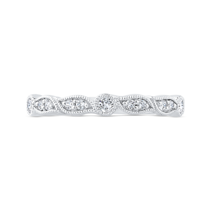 Diamond Wedding Band in 14K White Gold
