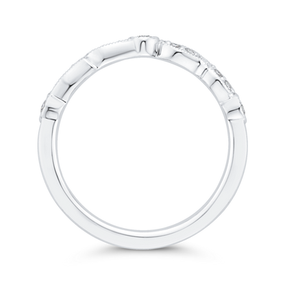Diamond Wedding Band in 14K White Gold