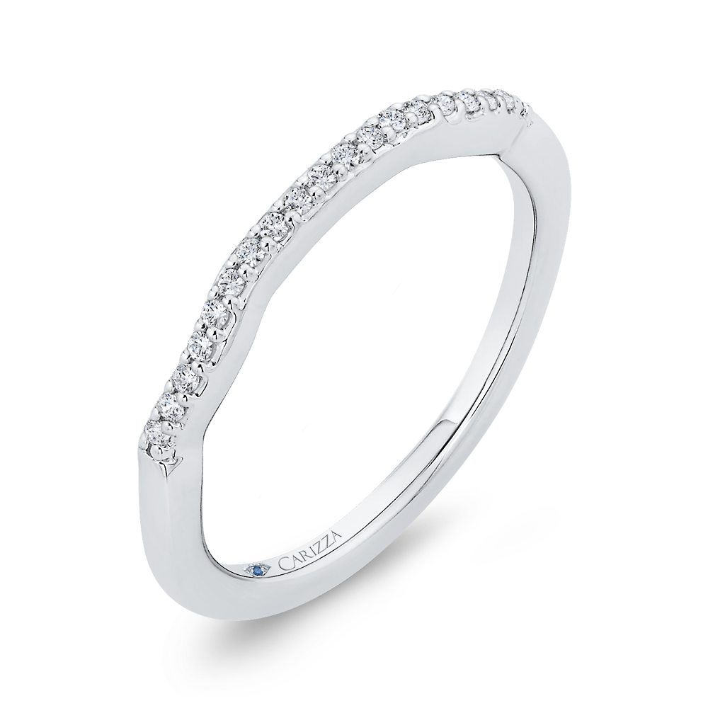 Diamond Wedding Band in 14K White Gold