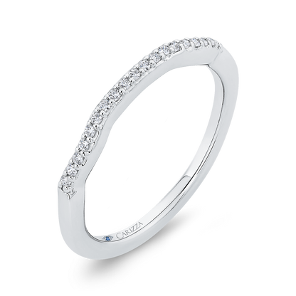 Diamond Wedding Band in 14K White Gold