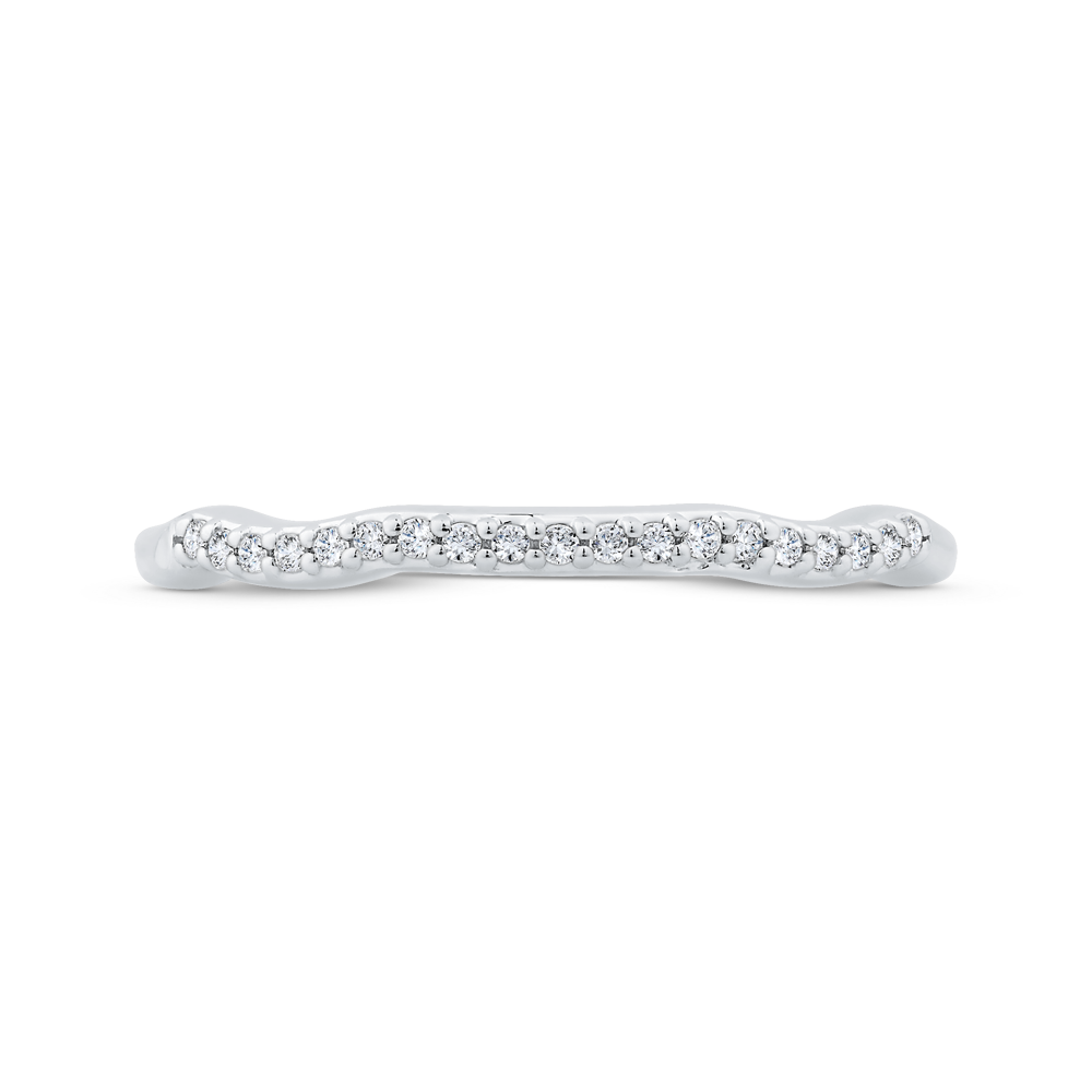 Diamond Wedding Band in 14K White Gold