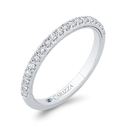Diamond Wedding Band in 14K White Gold