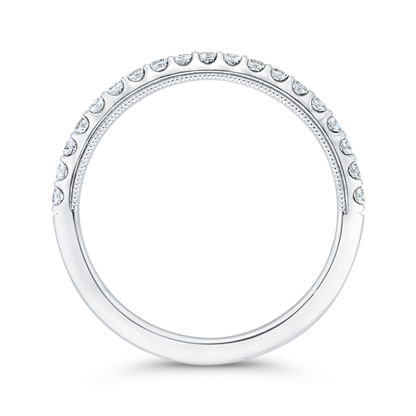 Diamond Wedding Band in 14K White Gold