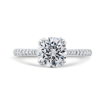 Diamond Engagement Ring in 14K White Gold (Semi-Mount)