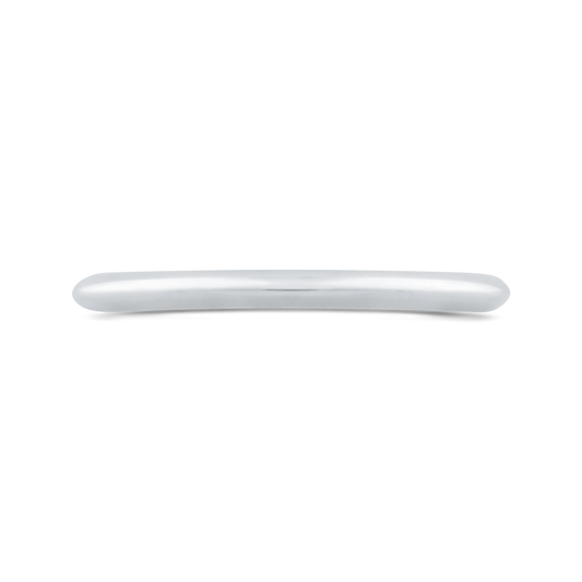Plain Wedding Band in 14K White Gold