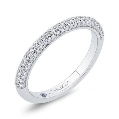 Diamond Wedding Band in 14K White Gold