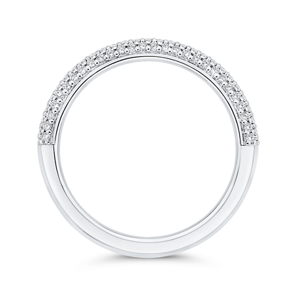 Diamond Wedding Band in 14K White Gold