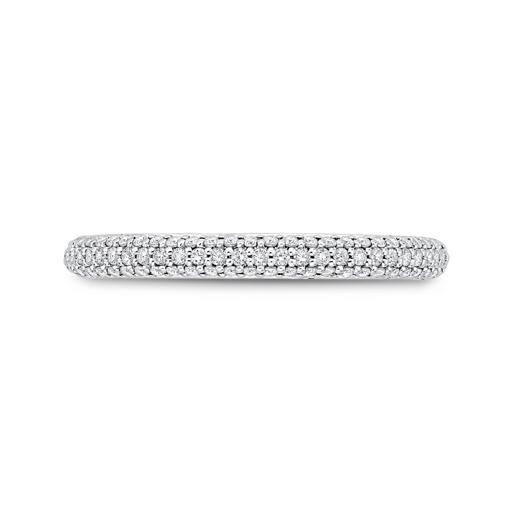Diamond Wedding Band in 14K White Gold