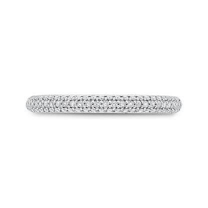 Diamond Wedding Band in 14K White Gold