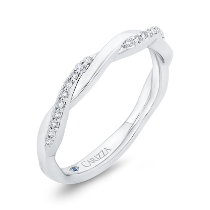Diamond Wedding Band in 14K White Gold