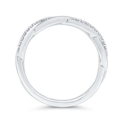 Diamond Wedding Band in 14K White Gold