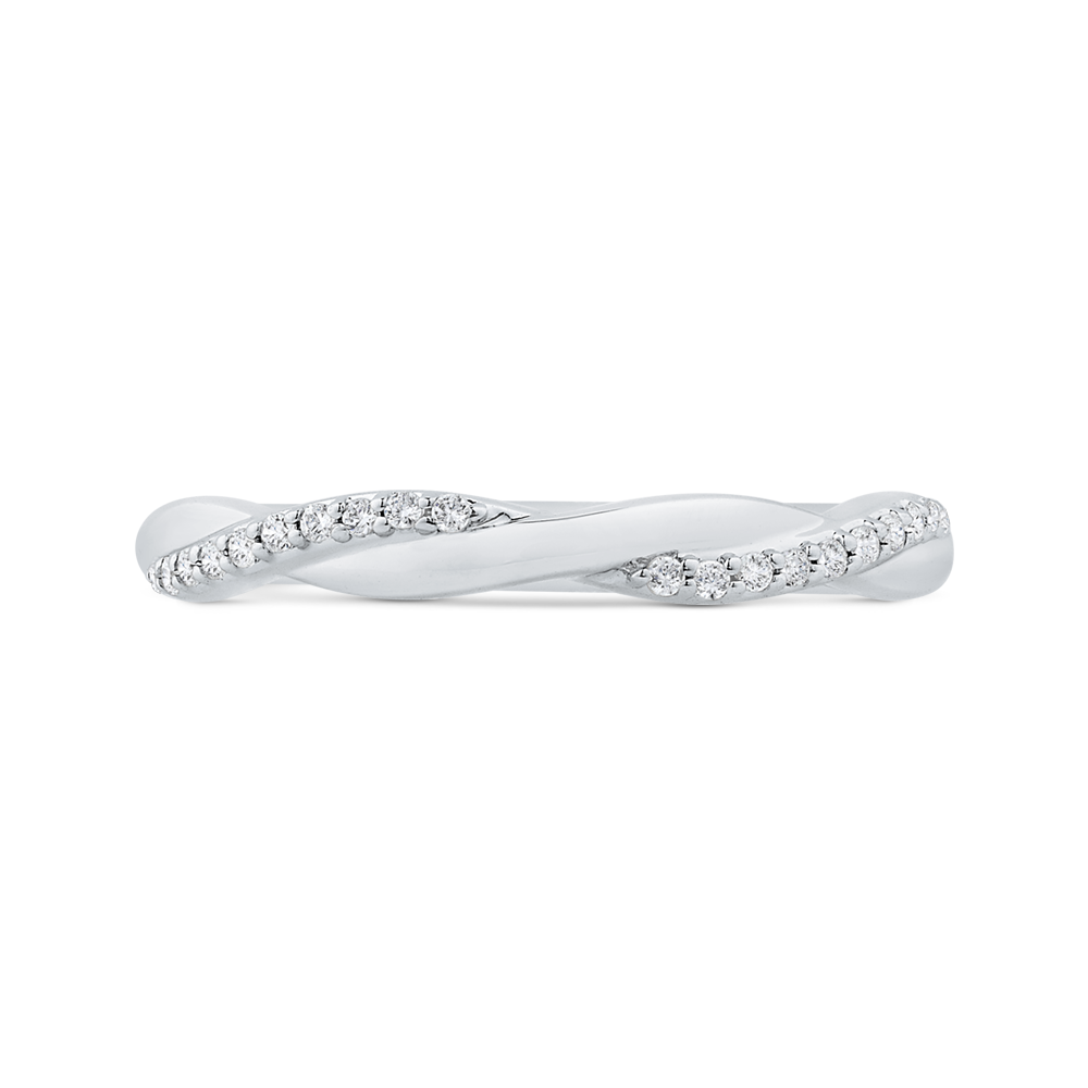 Diamond Wedding Band in 14K White Gold