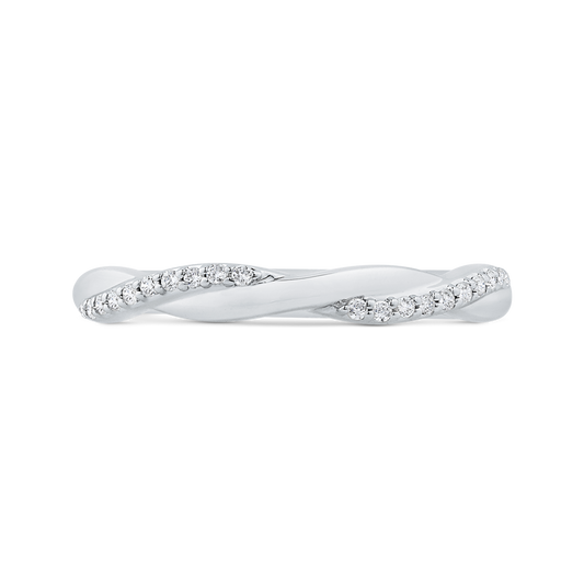 Diamond Wedding Band in 14K White Gold
