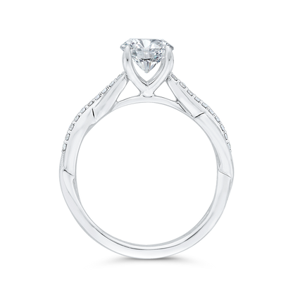 Diamond Engagement Ring in 14K White Gold (Semi-Mount)