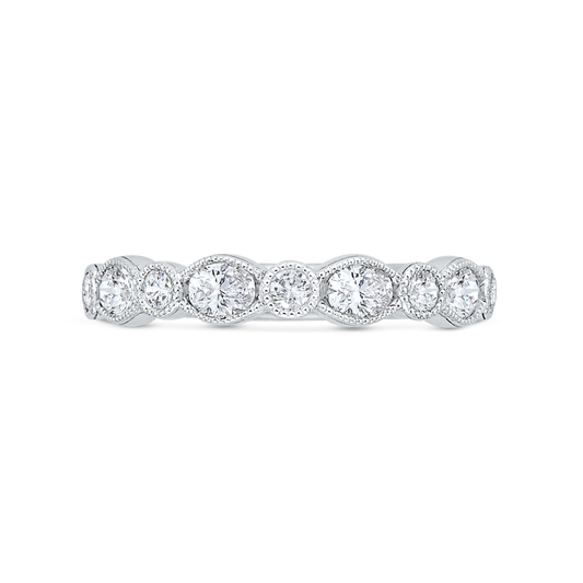 Diamond Wedding Band in 14K White Gold