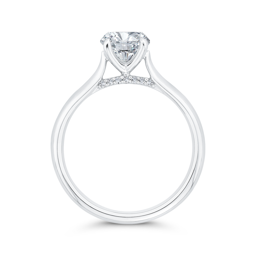 Diamond Engagement Ring in 14K White Gold (Semi-Mount)