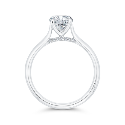 Diamond Engagement Ring in 14K White Gold (Semi-Mount)