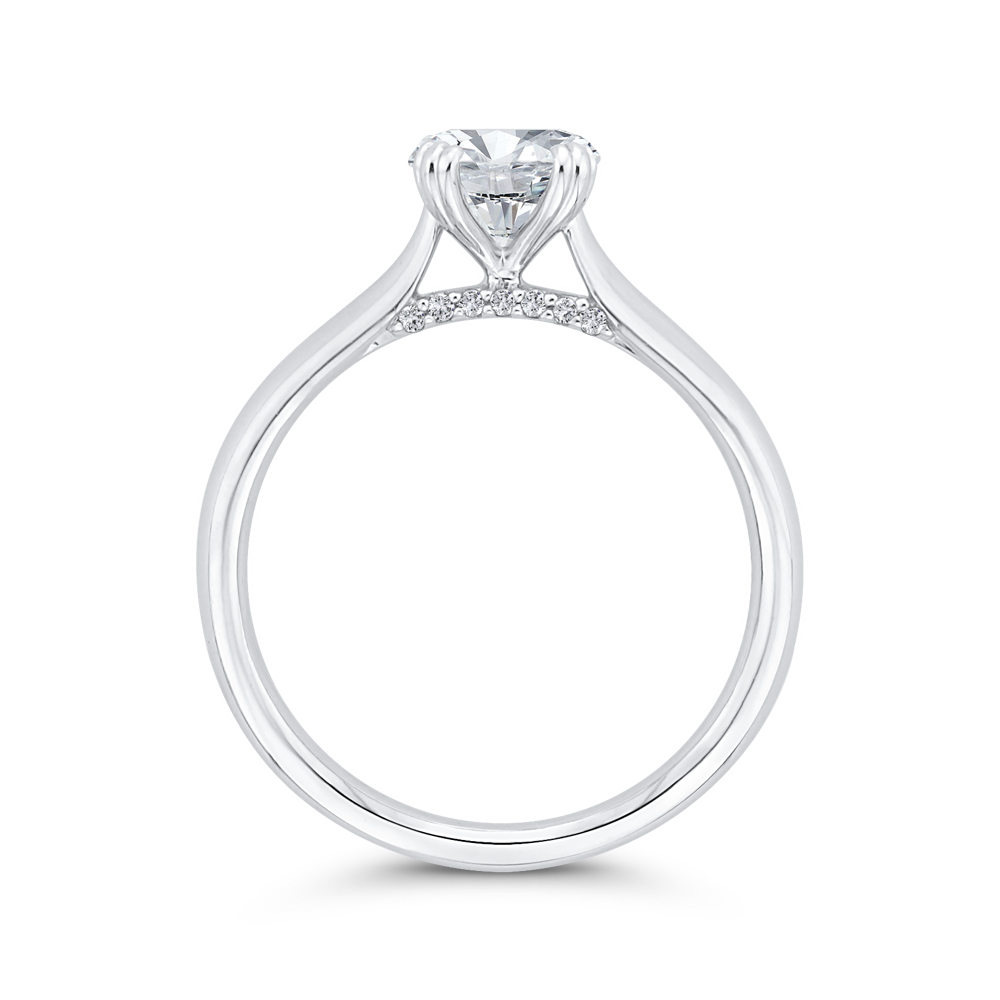 Diamond Engagement Ring in 14K White Gold (Semi-Mount)