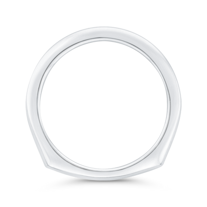Plain Wedding Band in 14K White Gold