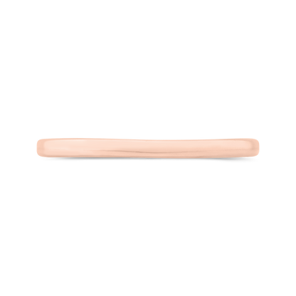 Plain Wedding Band in 14K Rose Gold