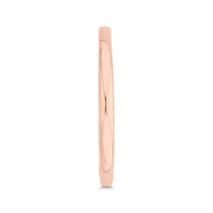 Plain Wedding Band in 14K Rose Gold