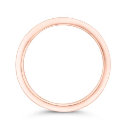 Plain Wedding Band in 14K Rose Gold