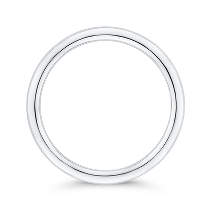 Plain Wedding Band in 14K White Gold