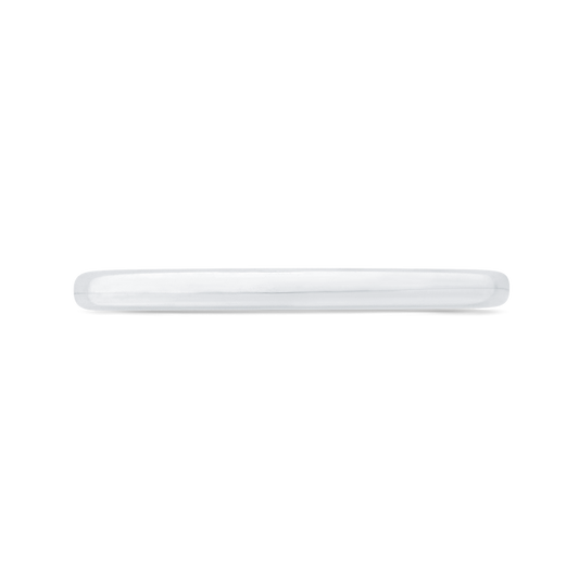 Plain Wedding Band in 14K White Gold