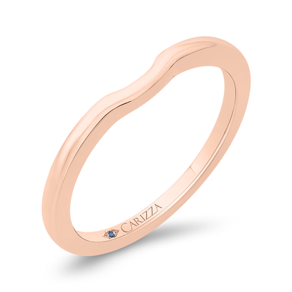 Diamond Wedding Band in 14K Rose Gold