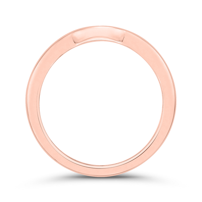 Diamond Wedding Band in 14K Rose Gold
