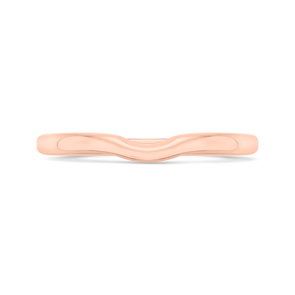 Diamond Wedding Band in 14K Rose Gold