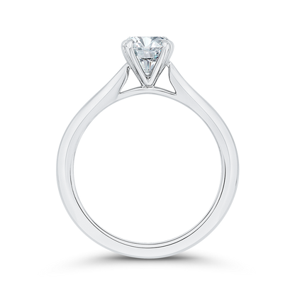 Solitaire Engagement Ring in 14K White Gold (Semi-Mount)