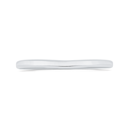 Plain Wedding Band in 14K White Gold