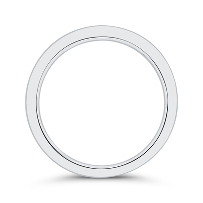 Plain Wedding Band in 14K White Gold
