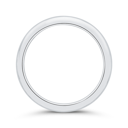 Plain Wedding Band in 14K White Gold