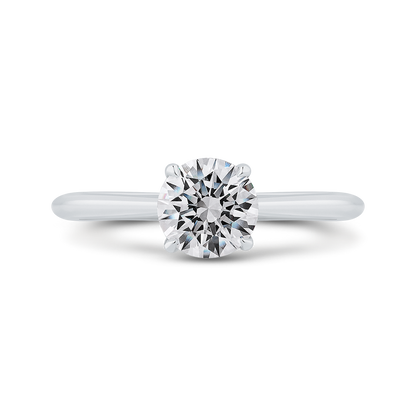 Solitaire Engagement Ring in 14K White Gold (Semi-Mount)