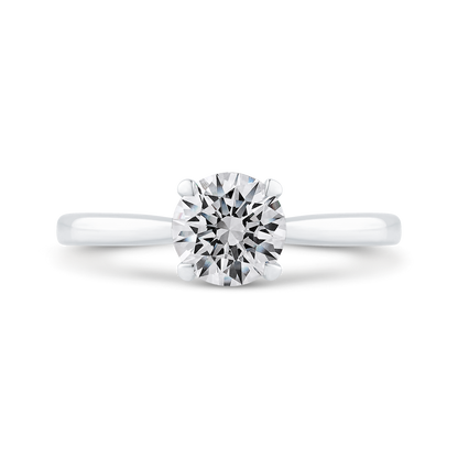 Solitaire Engagement Ring in 14K White Gold (Semi-Mount)