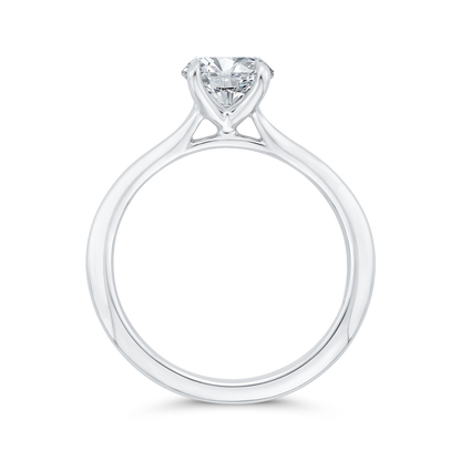 Solitaire Engagement Ring in 14K White Gold (Semi-Mount)