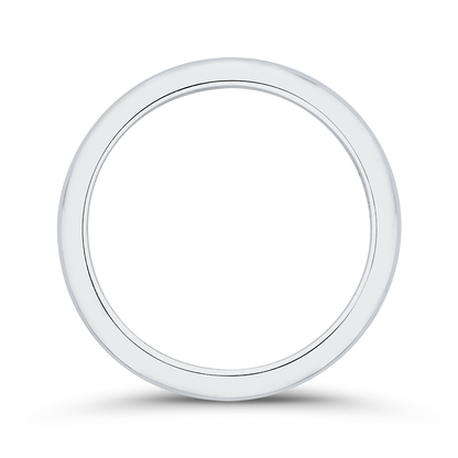 Plain Wedding Band in 14K White Gold