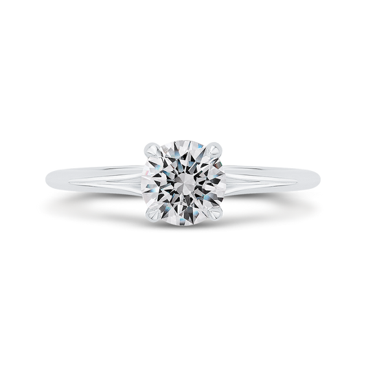 Diamond Engagement Ring in 14K White Gold (Semi-Mount)