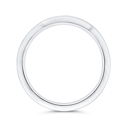 Plain Wedding Band in 14K White Gold
