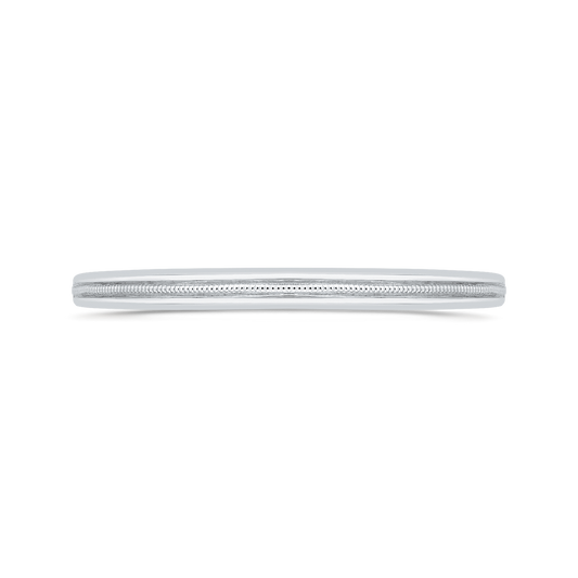 Plain Wedding Band in 14K White Gold