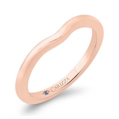 Plain Wedding Band in 14K Rose Gold