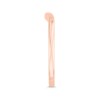 Plain Wedding Band in 14K Rose Gold