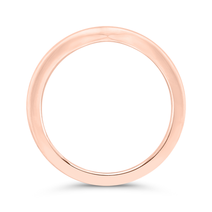 Plain Wedding Band in 14K Rose Gold