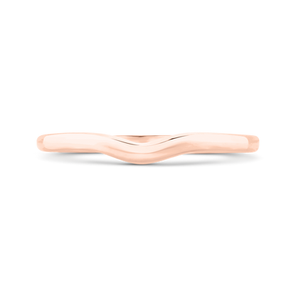 Plain Wedding Band in 14K Rose Gold