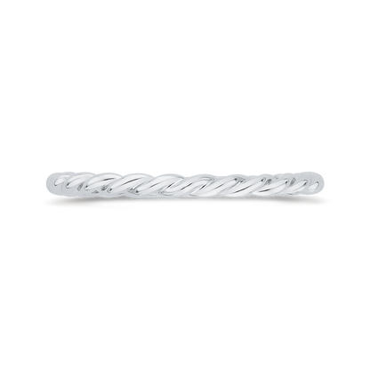 Plain Wedding Band in 14K White Gold