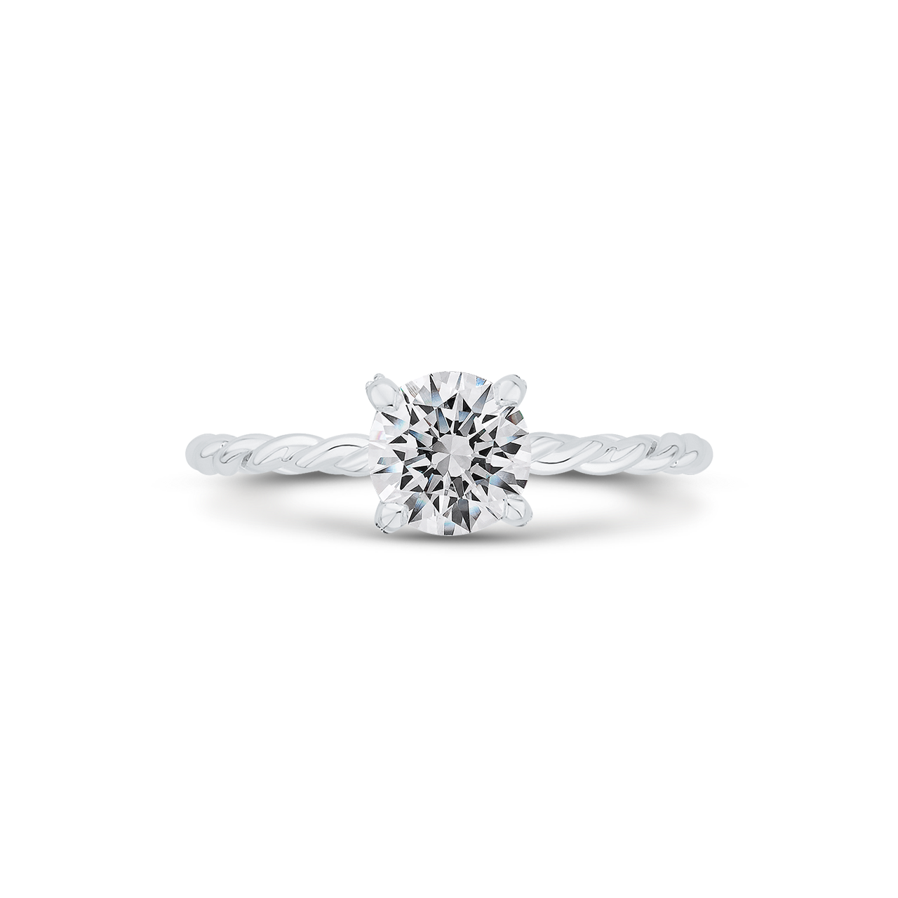 Diamond Engagement Ring in 14K White Gold (Semi-Mount)